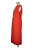 Ann Taylor 100% Polyester Red Casual Dress Size 6 - photo 5