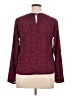Forever 21 100% Polyester Burgundy Long Sleeve Blouse Size L - photo 2