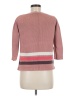 Boden 100% Cotton Color Block Pink Pullover Sweater Size 8 - photo 2