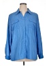 Elementz 100% Polyester Polka Dots Blue Long Sleeve Blouse Size XL - photo 1