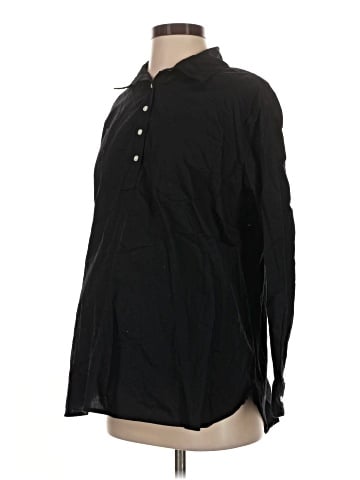 Old Navy - Maternity Long Sleeve Button-Down Shirt (view 1)