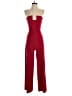Black Halo Color Block Red Jumpsuit Size 4 - photo 1