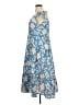 Unbranded 100% Polyester Paisley Blue Casual Dress Size XL - photo 5