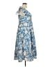 Unbranded 100% Polyester Paisley Blue Casual Dress Size XL - photo 4