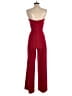 Black Halo Color Block Red Jumpsuit Size 4 - photo 2