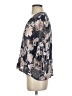 West Kei 100% Polyester Floral Gray 3/4 Sleeve Blouse Size S - photo 5