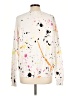 Minnie Rose 100% Cotton Polka Dots White Pullover Sweater Size L - photo 2