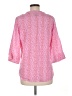 Escapada 100% Rayon Pink 3/4 Sleeve Blouse Size M - photo 2