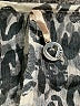 Robin K. 100% Polyester Animal Print Silver 3/4 Sleeve Blouse Size L - photo 7