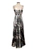 Nicole Miller 100% Polyester Silver Cocktail Dress Size 4 - photo 2