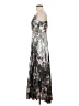 Nicole Miller 100% Polyester Silver Cocktail Dress Size 4 - photo 5