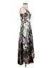 Nicole Miller 100% Polyester Silver Cocktail Dress Size 4 - photo 4