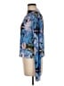 Topshop 100% Polyester Floral Blue Long Sleeve Blouse Size 8 - photo 5
