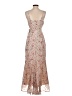 Express 100% Polyester Paisley Tan Cocktail Dress Size XS - photo 2