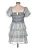 Francesca's 100% Polyester Blue Casual Dress Size L - photo 2