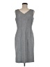 Kasper Chevron-herringbone Gray Casual Dress Size 6 - photo 1