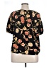 DR2 100% Rayon Black Short Sleeve Blouse Size XL - photo 2
