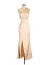 Beginning Boutique 100% Polyester Tan Cocktail Dress Size 6 - photo 1
