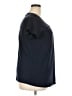 Evans 100% Cotton Blue Short Sleeve Top Size 18 - photo 4