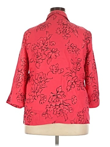 Alfred Dunner 3/4 Sleeve Button-Down Shirt (view 2)
