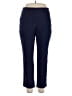 JM Collection Solid Blue Casual Pants Size 14 - photo 1