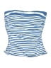 Tommy Bahama Stripes Blue Swimsuit Top Size L - photo 1