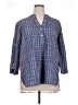 Sharon Young Blue 3/4 Sleeve Button-Down Shirt Size XL - photo 1