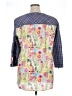 Sharon Young Blue 3/4 Sleeve Button-Down Shirt Size XL - photo 2
