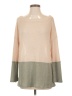 Illa Illa Color Block Tan Pullover Sweater Size S - photo 1