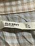 Old Navy Houndstooth Ivory Long Sleeve Button-Down Shirt Size L - photo 7