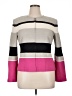 St. John Stripes Pink Wool Coat Size 14 - photo 1