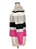 St. John Stripes Pink Wool Coat Size 14 - photo 5