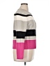 St. John Stripes Pink Wool Coat Size 14 - photo 4