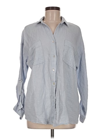 Magaschoni Long Sleeve Button-Down Shirt (view 1)