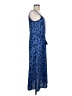 Beware! 100% Polyester Blue Casual Dress Size M - photo 4