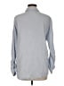 Magaschoni 100% Cotton Checkered-gingham Blue Long Sleeve Button-Down Shirt Size M (estimated) - photo 2