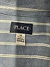 The Children's Place Stripes Blue Long Sleeve Button-Down Shirt Size 16 - photo 3