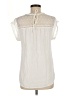 Daniel Rainn 100% Rayon Ivory Short Sleeve Blouse Size L - photo 2
