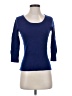 Pure Collection 100% Cashmere Blue Cashmere Pullover Sweater Size 4 - photo 1