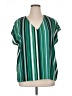 Halogen 100% Polyester Green Short Sleeve T-Shirt Size XL - photo 1