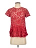 Thakoon Red Short Sleeve Top Size 2 - photo 1