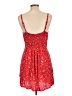 Express 100% Rayon Hearts Red Cocktail Dress Size L - photo 2