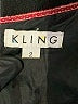 Kling 100% Cotton Houndstooth Gold Jacket Size 2 - photo 6