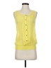 Mine Yellow Sleeveless Blouse Size S - photo 1