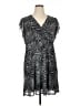 Sunny Leigh Print Gray Casual Dress Size XL - photo 1