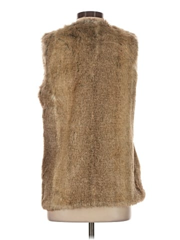Trafaluc by Zara Faux Fur Vest (view 2)