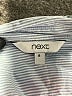 Next 100% Cotton Blue Short Sleeve Blouse Size 8 - photo 7