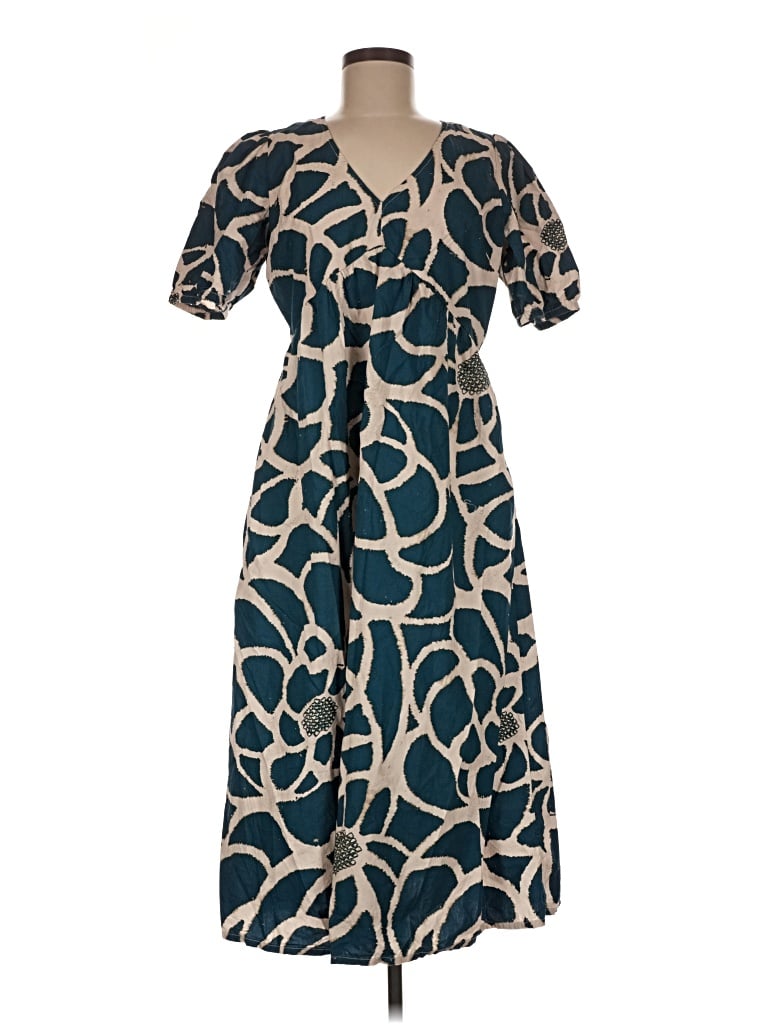 Pre-owned Fatface Casual Dress In Teal