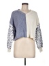 Mi ami 100% Acrylic Color Block Blue Pullover Sweater Size M - photo 1