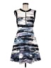Karen Millen Graphic Blue Cocktail Dress Size 8 - photo 1